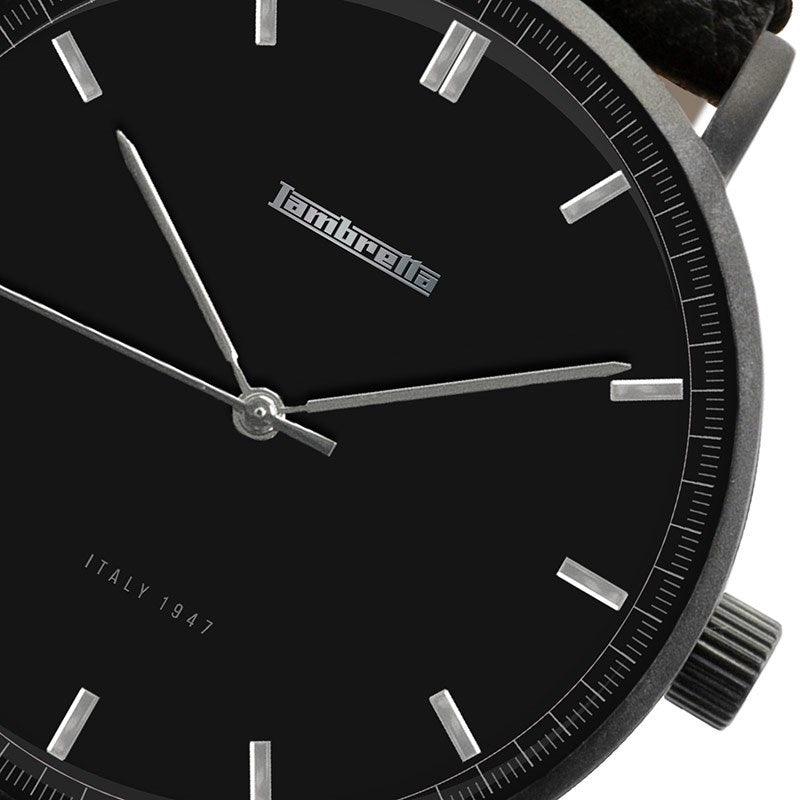 Cesare 40 Leather Black - Lambretta Watches - Lambrettawatches