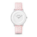 Mia 34 Silver White Pink Quilted - Lambretta Watches - Lambrettawatches